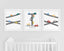Vehicles Nursery Print Set