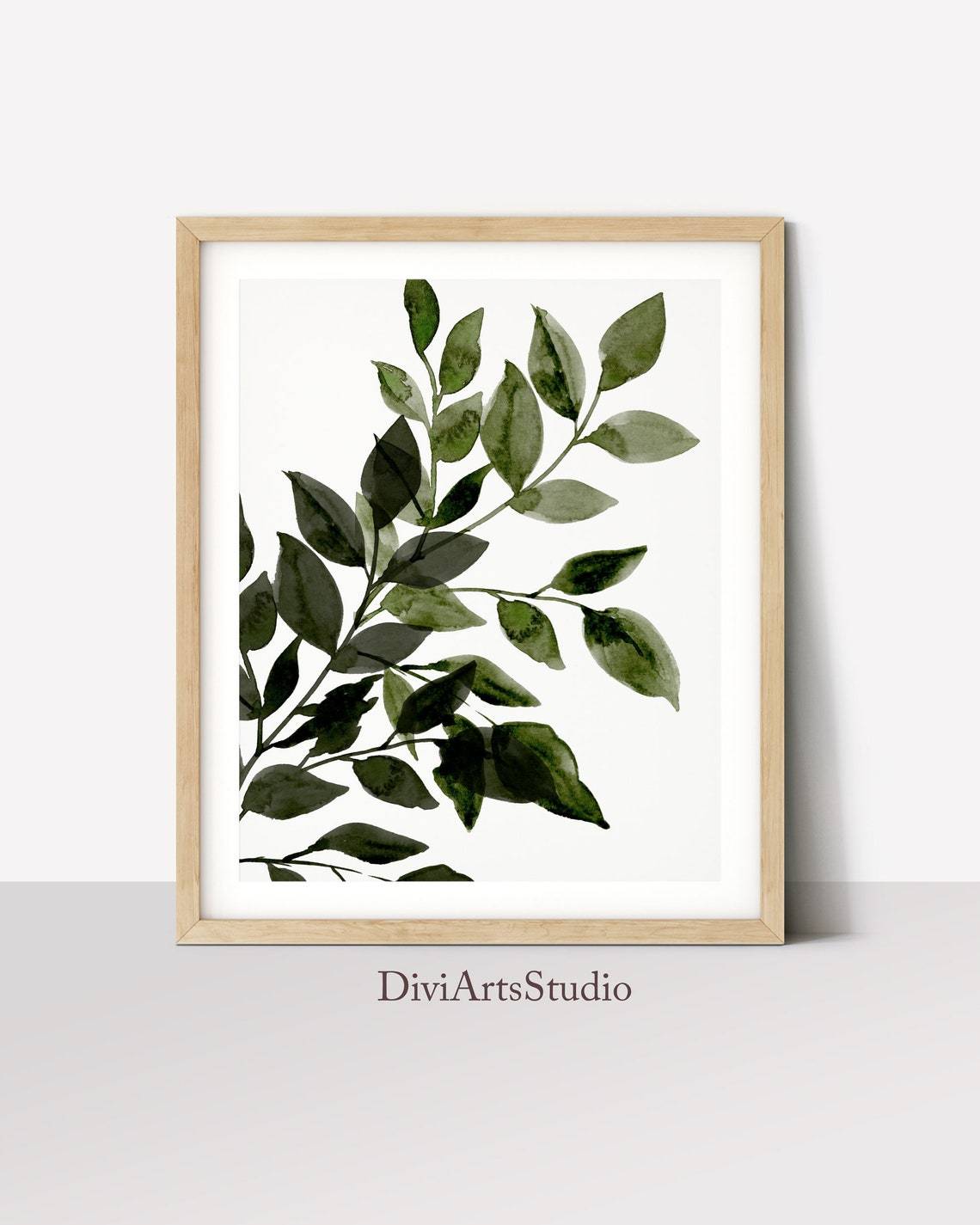Eucalyptus Wall Print, Botanical Leaf Print