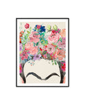 Frida Khalo Wall Art Print, Colourful Wall Art Print