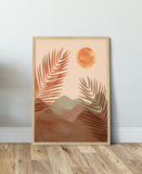 Mid-Century Modern Wall Art, Minimalist Desert Abstract Print