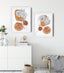 Women with head of flowers wall art, set of 2