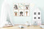 Safari Nursery Prints, Personalized Name Sign Boy, Animals Gender Neutral Art, Elephant, Giraffe, zebra, monkey, lion wall décor, Set of 6