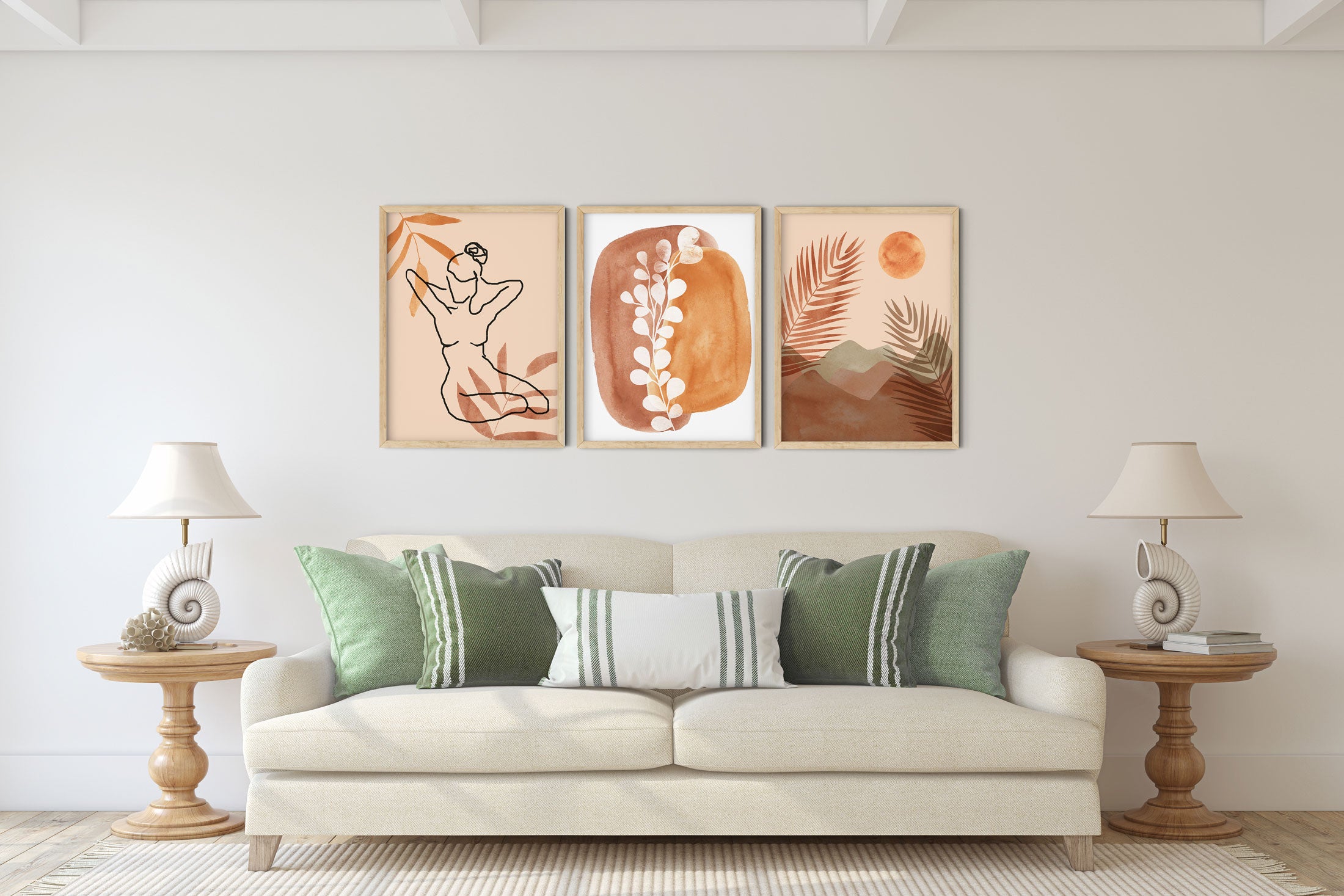 Boho Living room decor