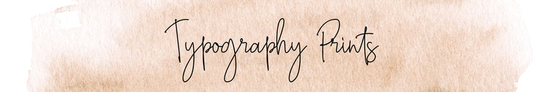 typography prints