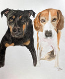 Dog painting Watercolour, Custom Dog Painting from photo, Pet Portrait Custom, Hand painted by Artist, Original Artwork, dog dad gift