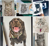 Dog painting Watercolour, Custom Dog Painting from photo, Pet Portrait Custom, Hand painted by Artist, Original Artwork, dog dad gift