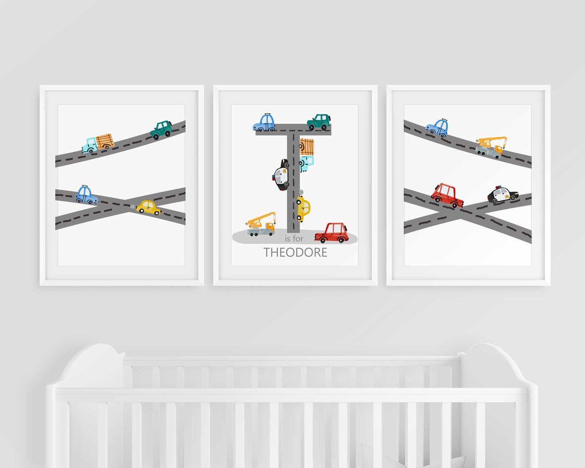 Vehicles Nursery Print Set Main image