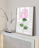 Pink Hydrangea Print Set, Pink Botanical flowers set of 3, Watercolour Hydrangea painting, Hydrangea wall art, Pink Hydrangea wall décor