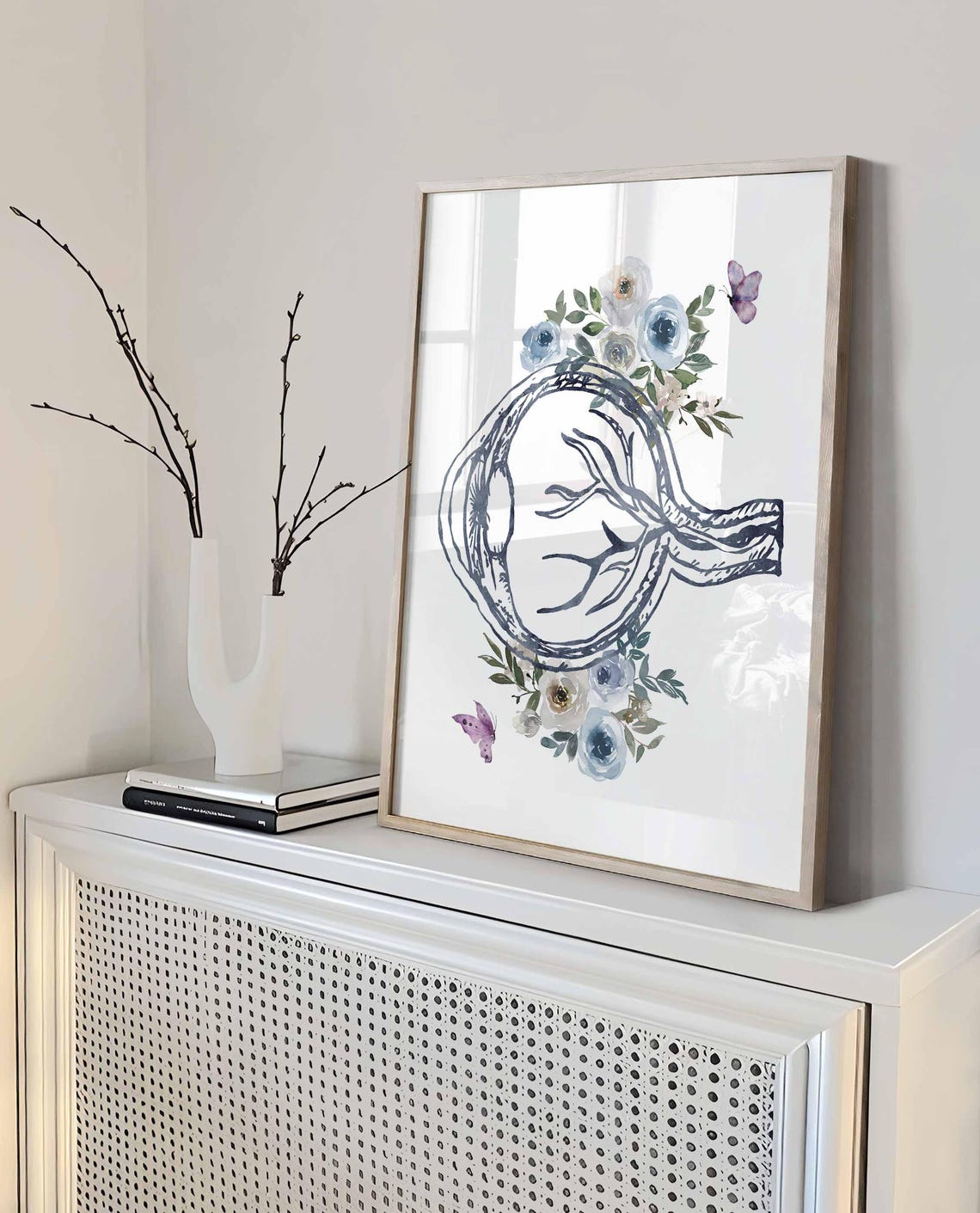 Ophthalmology Poster, Floral human Eye, Anatomy Wall Art prints, Eye Clinic Decor, Optometrist Gift, Medical Eye Poster, Doctor Office Décor Main image