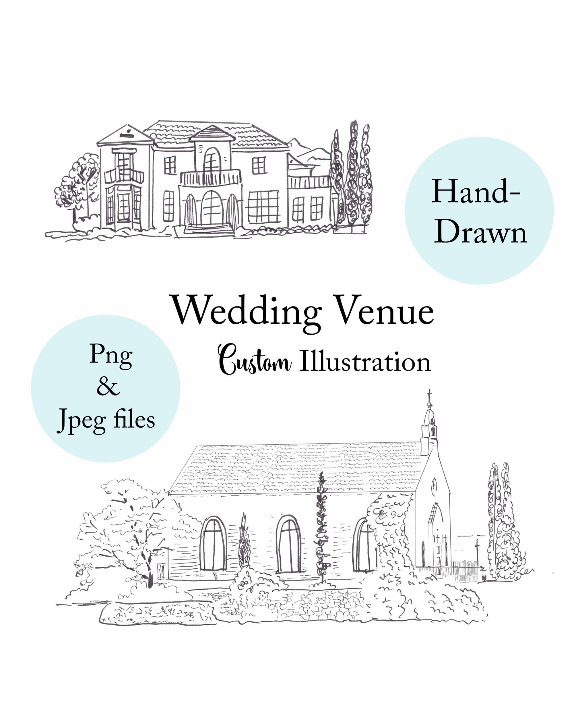 Wedding Venue Illustration from Photo Secondary image