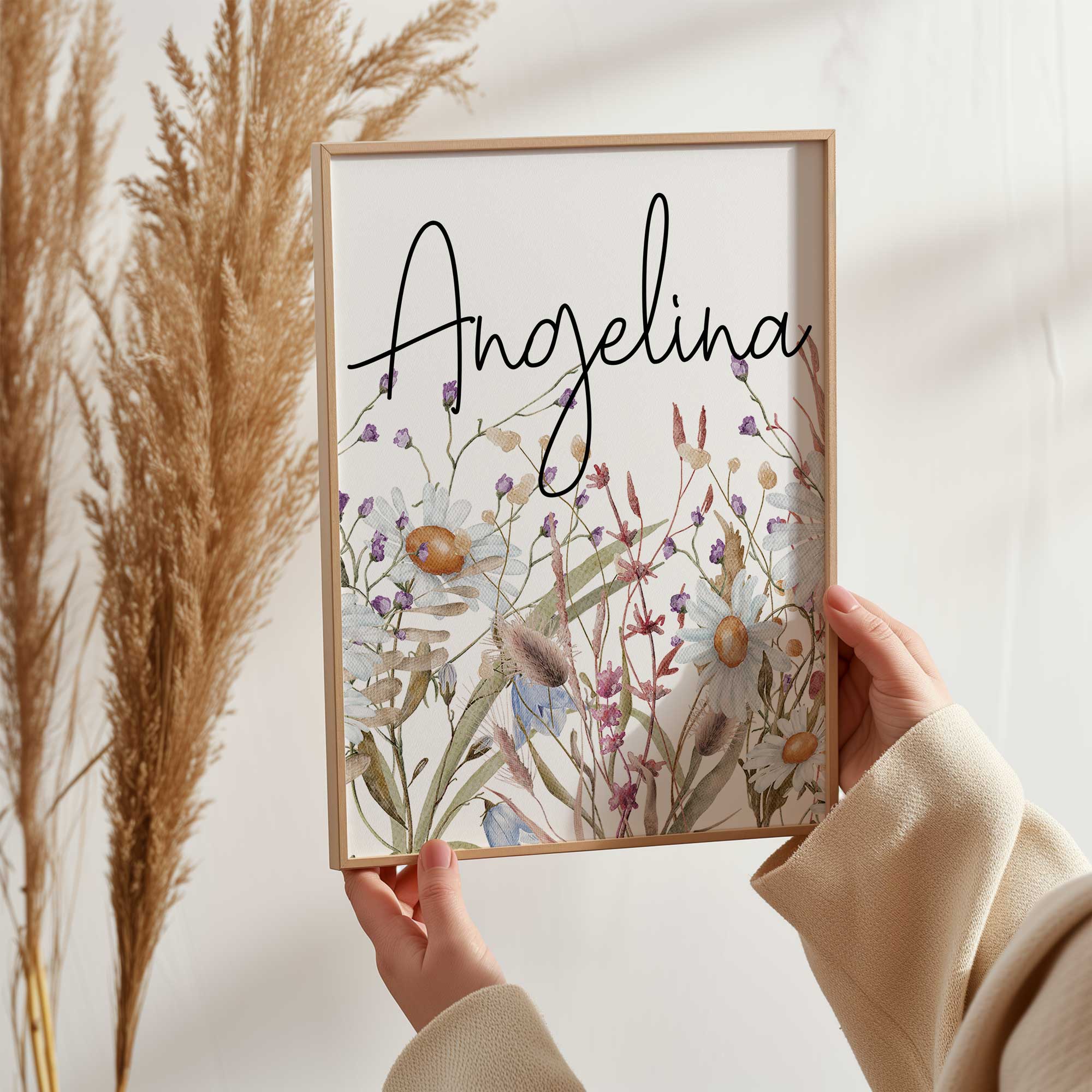 Girl Nursery Name Print