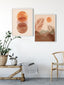 Sun Desert Print Wall Art, Set of 2 Boho Art Prints