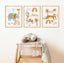 Custom Baby Name Print for Nursery, Boho Safari Nursery Print, Nursery Name Print Boys, Nursery Safari Prints, Animal nursery wall art