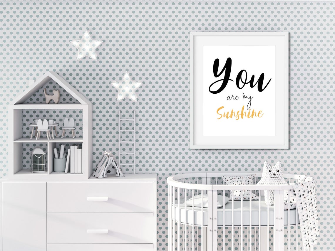« You are my Sunshine », Impression d'Art Mural, Art Mural Téléchargeable Instantanément Image secondaire du produit