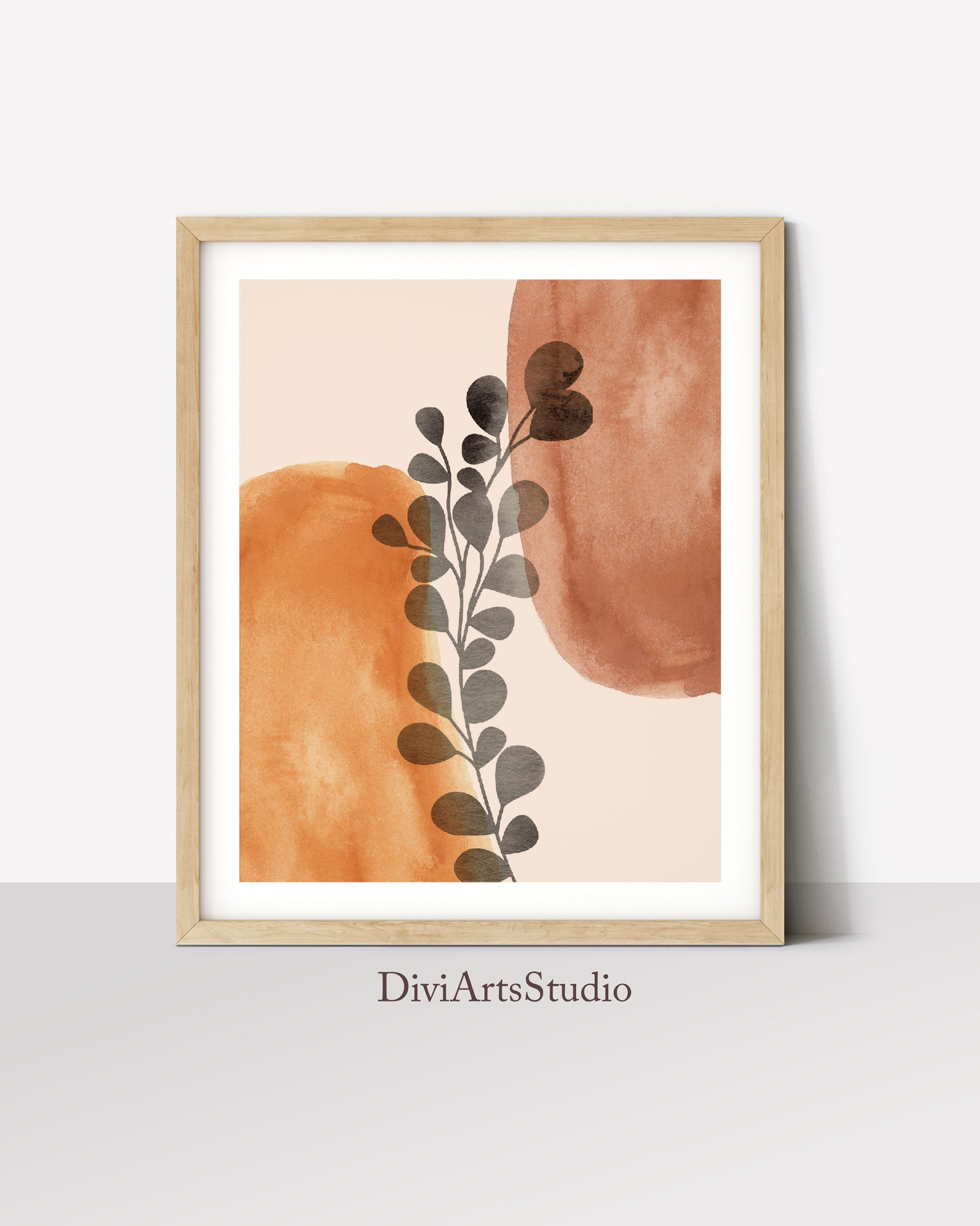 Abstract Sun Desert Print, Set of 3 Terracotta Prints