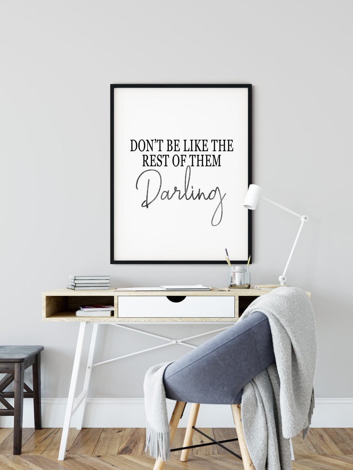 Famous Quote Prints, Black and White Prints Wall Art Main image