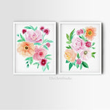Floral Nursery Art Prints, Floral Large Wall Art Prints