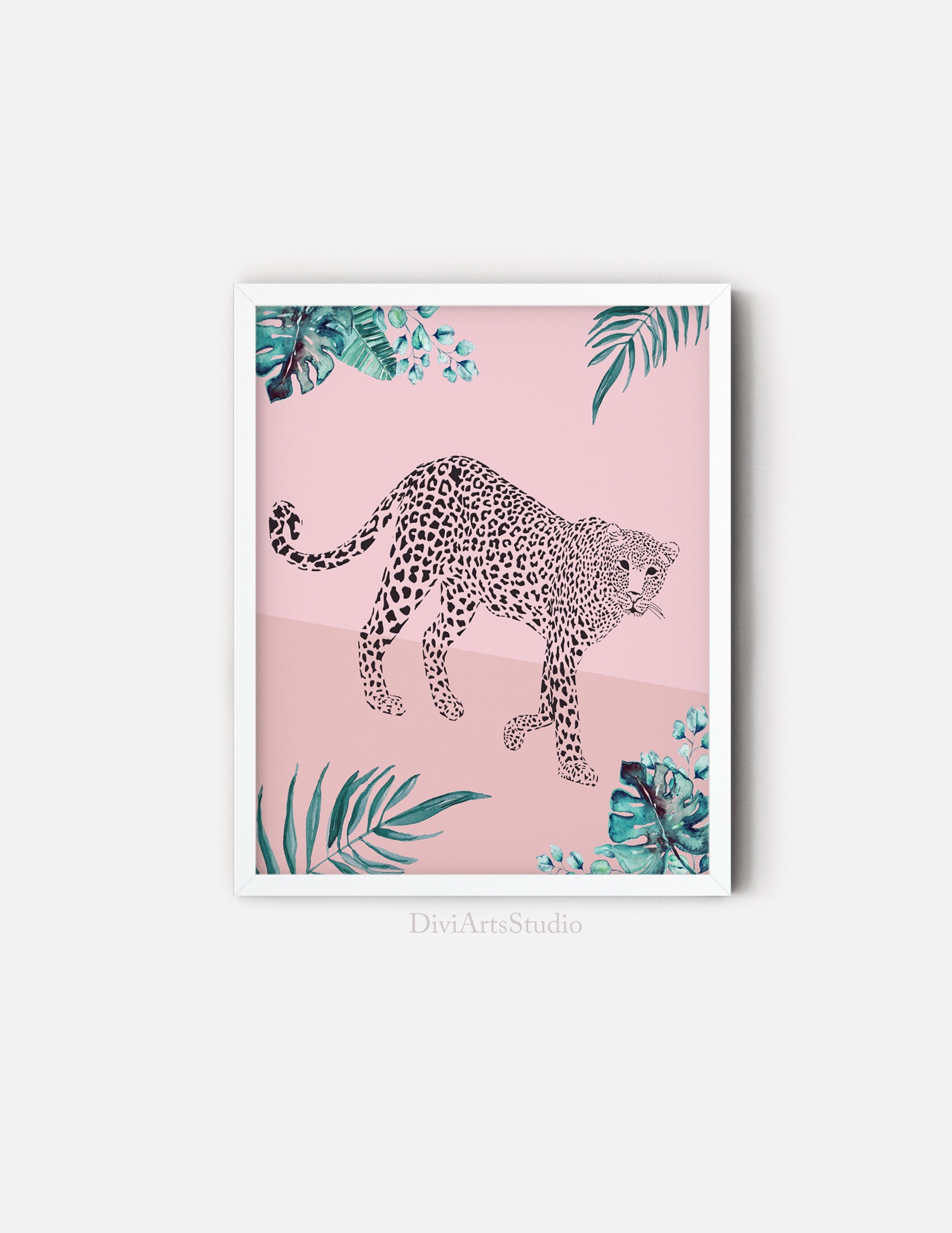 cheetah wall art print