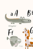 Nursery Alphabet Print, ABC Print for Kids