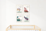 Nursery Dragon Decor, Dragon Wall Art, Whimsical Digital Nursery, Gender Neutral Nursery, Watercolor Dragon prints, Fantasy Dragon Theme