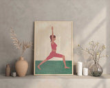 Yoga Poses Poster, Printable Yoga Studio Wall Art