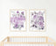 Personalized Nursery Decor Girl, Purple floral Art Printable, Lilac Custom Name Sign for Nursery Girl, Lavender Baby Room Décor