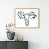 Midwife and Obgyn Art Print - Pregnancy Anatomy Gift for Doula and Gynecologist - Doctor Office Décor - Set of 3