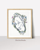Midwife and Obgyn Art Print - Pregnancy Anatomy Gift for Doula and Gynecologist - Doctor Office Décor - Set of 3