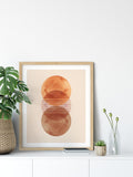 abstact lines sun wall art