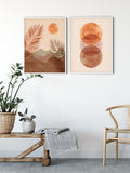 sun desert print art wall decor