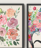 Frida Kahlo Wall Art, Colourful Floral Wall Art Prints Set of 3